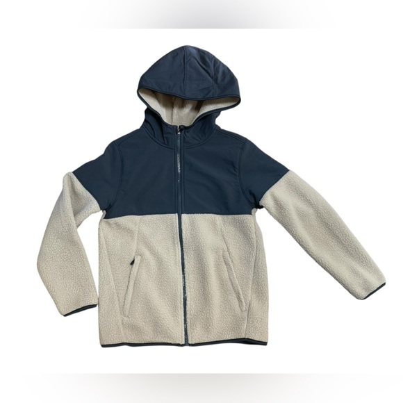 Old Navy Active Color-Blocked Sherpa Jacket - Picture 1 of 8